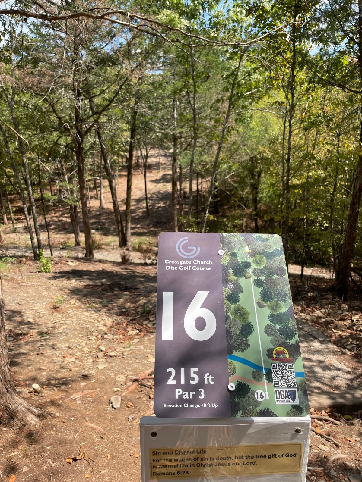 Hole 16. Straight and to the right.