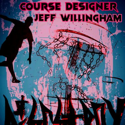 Course designer Jeff Willingham aka the anhyzer flex king,Owner of  Discstroy DG apparel