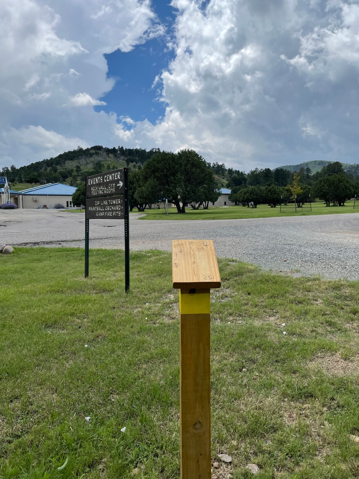 Yellow course tee post 4