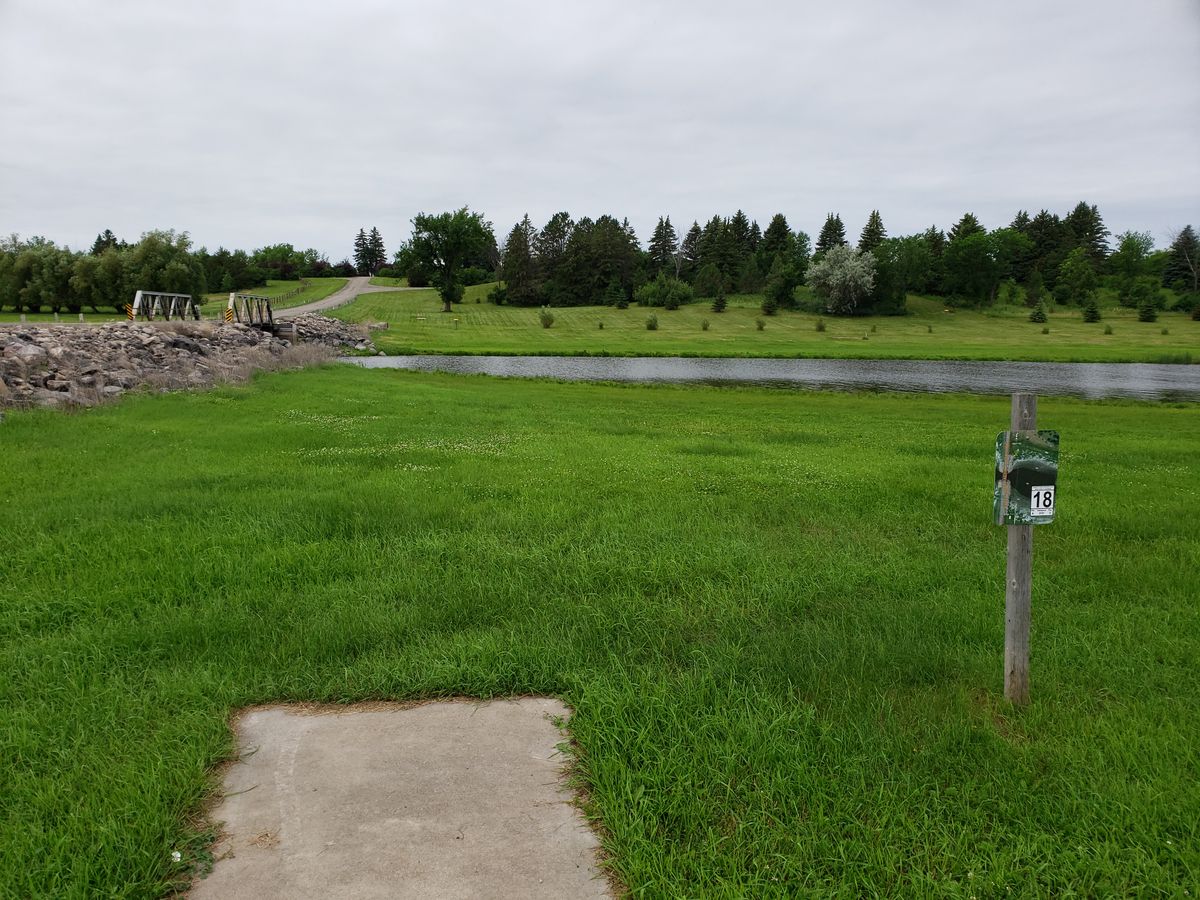 Hole 18 tee