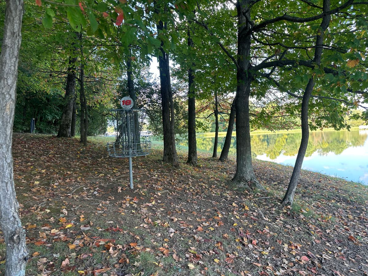 Hole 18 in the fall.