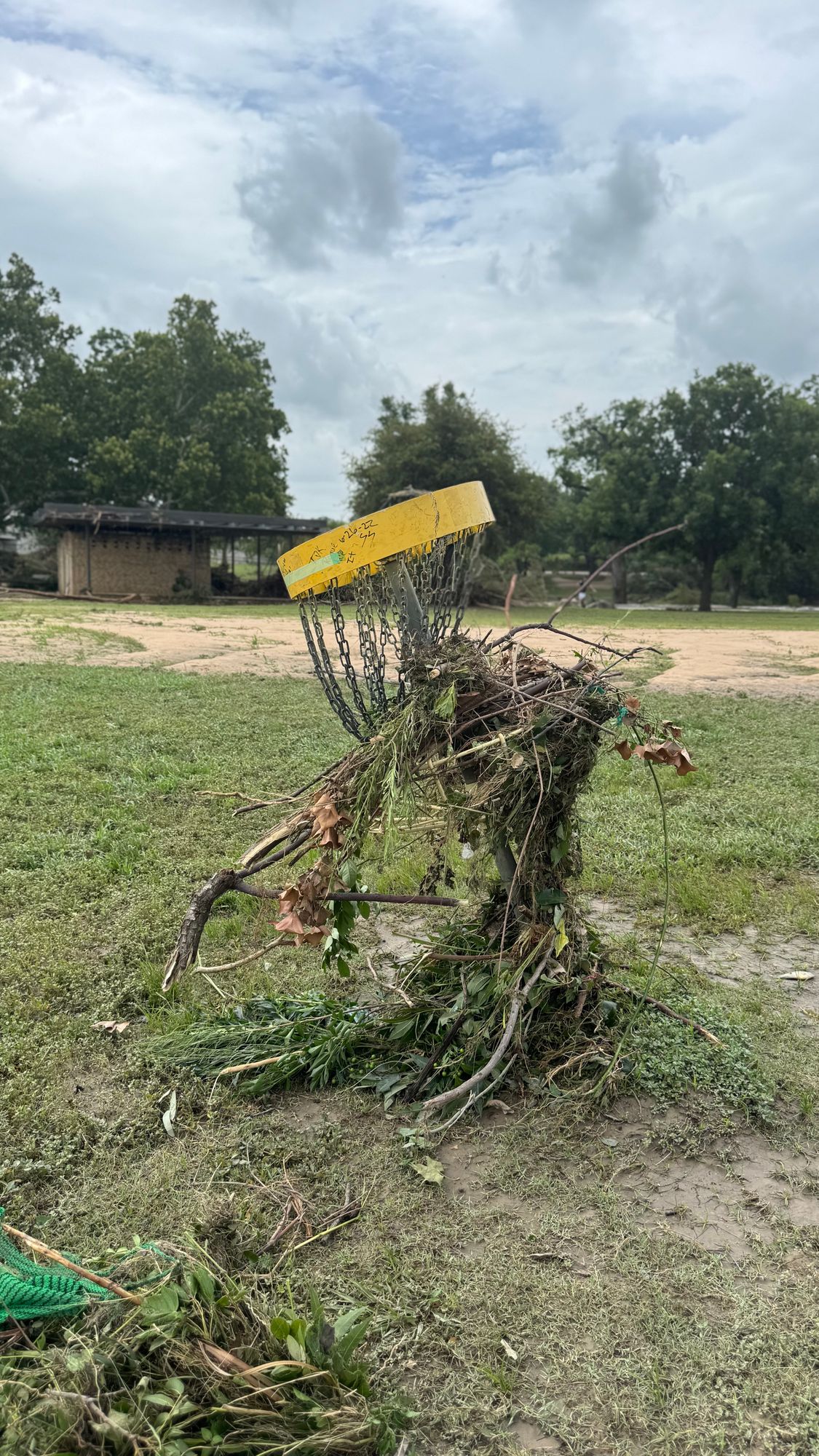 #9 basket and the restrooms have significant damage from the floods.  The entire park is devestate