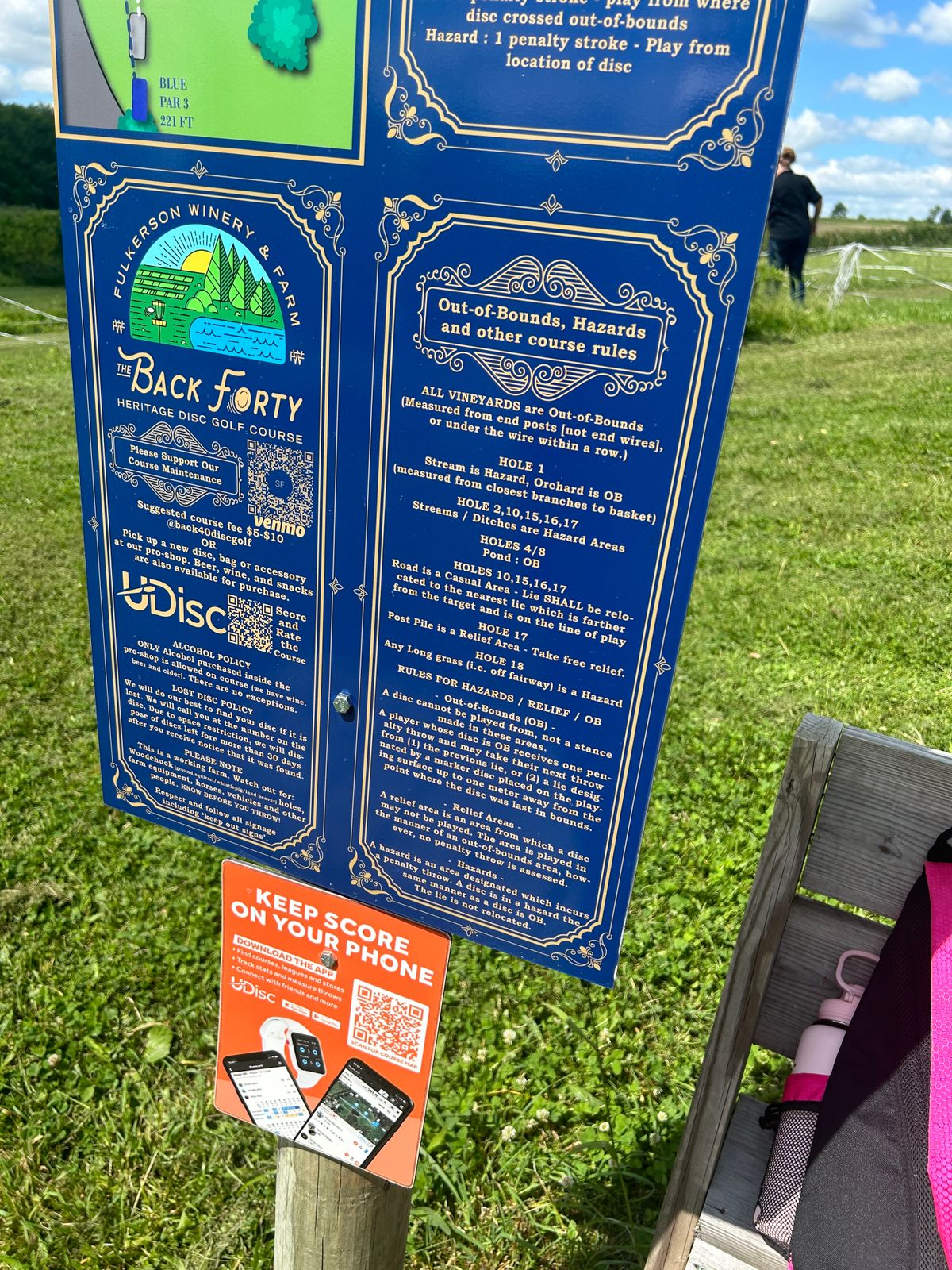 1st Hole Signage