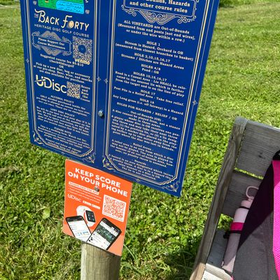 1st Hole Signage