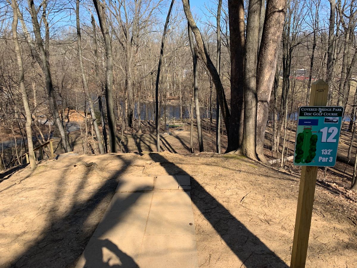 Looking down the hill on #12