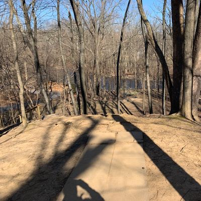 Looking down the hill on #12