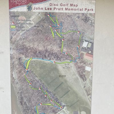 Course map. Only way to know where holes go without walking each one.