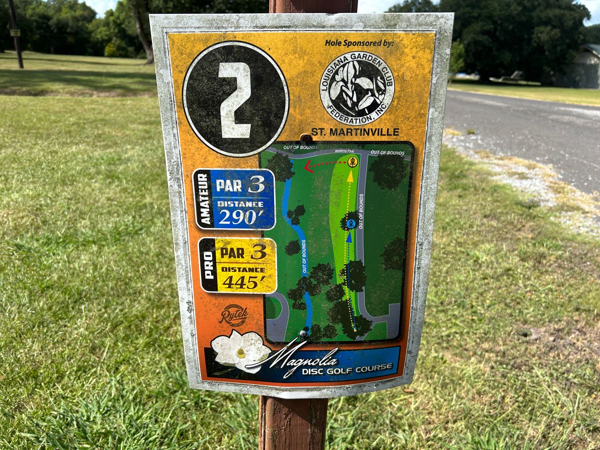 Hole 2 Tee Sign