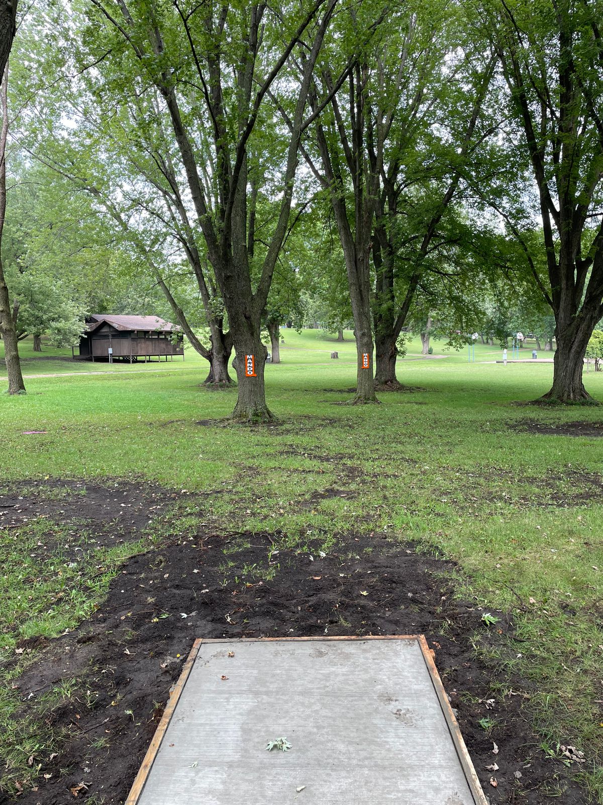 Hole 18 tee pad