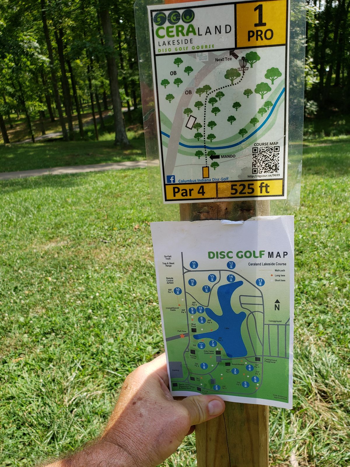 #1 Pro Tee Sign Post.