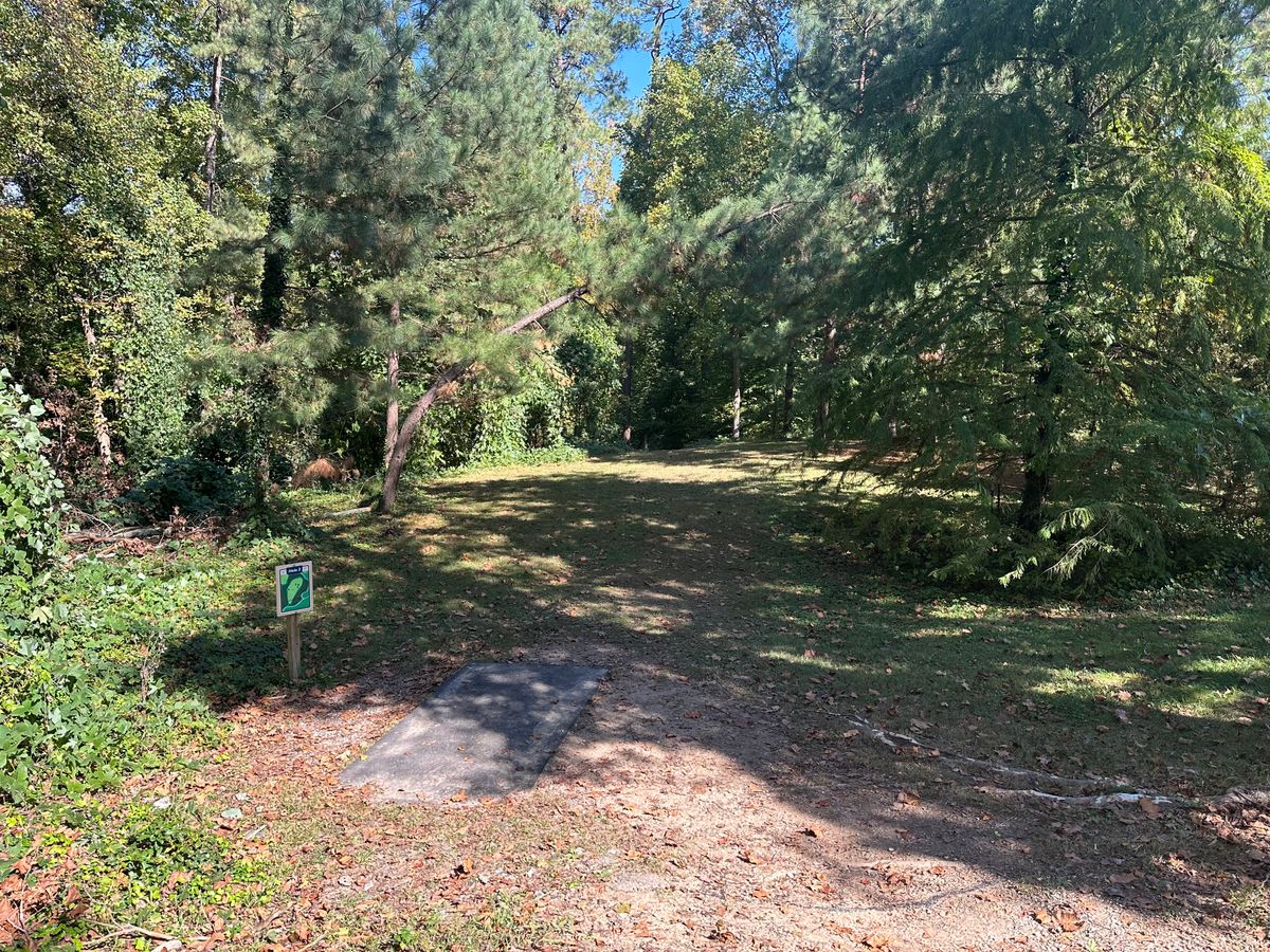 Hole #3 - blind dogleg downhill to the right