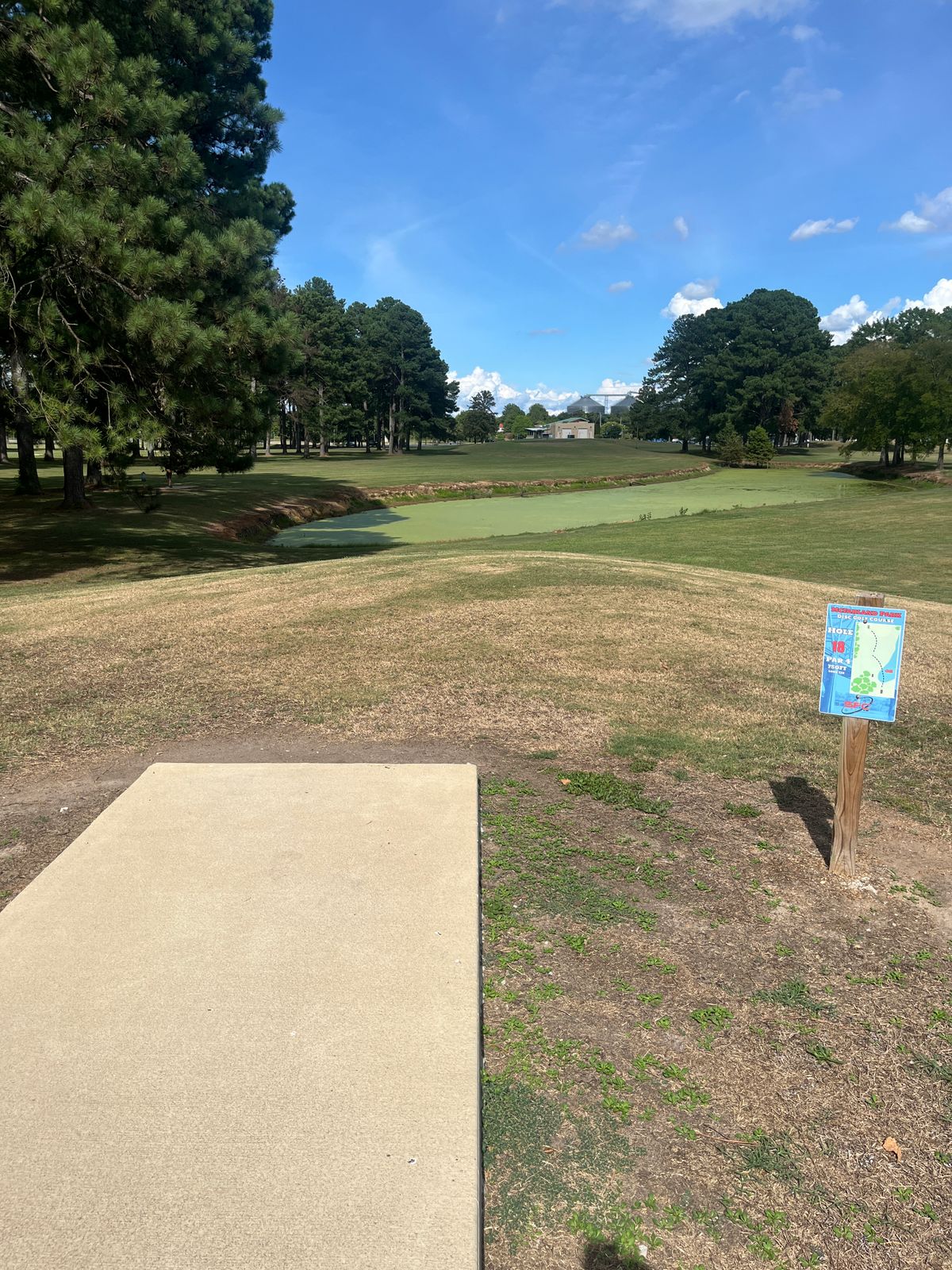 Hole 18 long tee