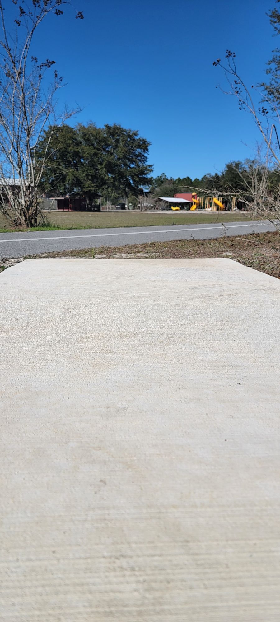 Hole 7 from tee pad