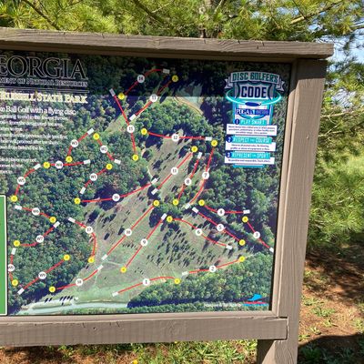 See guide location for hole W1, this is now hole # 1 for the Guidestones course.

Section for holes W1-W9 no longer applicable. 

New kiosk for both 18 hole courses in process of being designed to replace current kiosk.

(9/2/24)