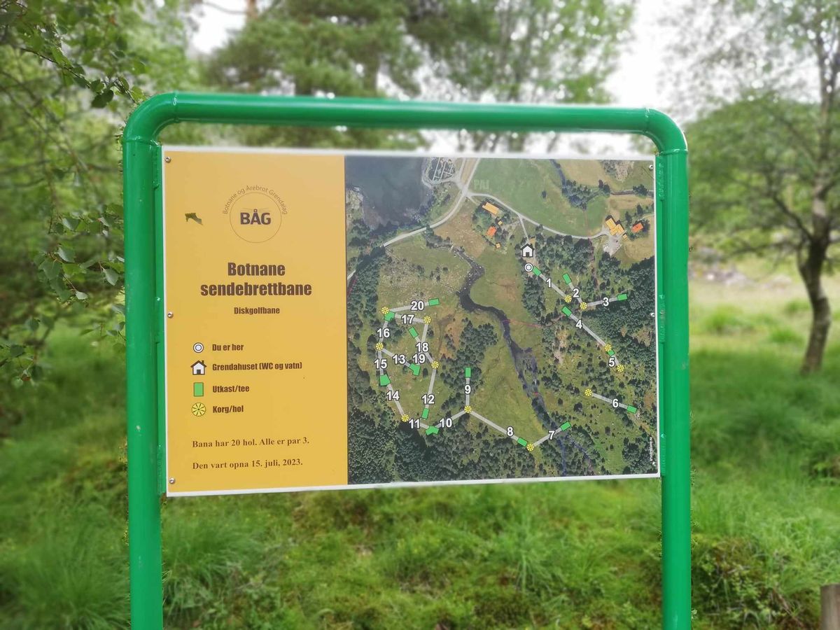 Course map sign