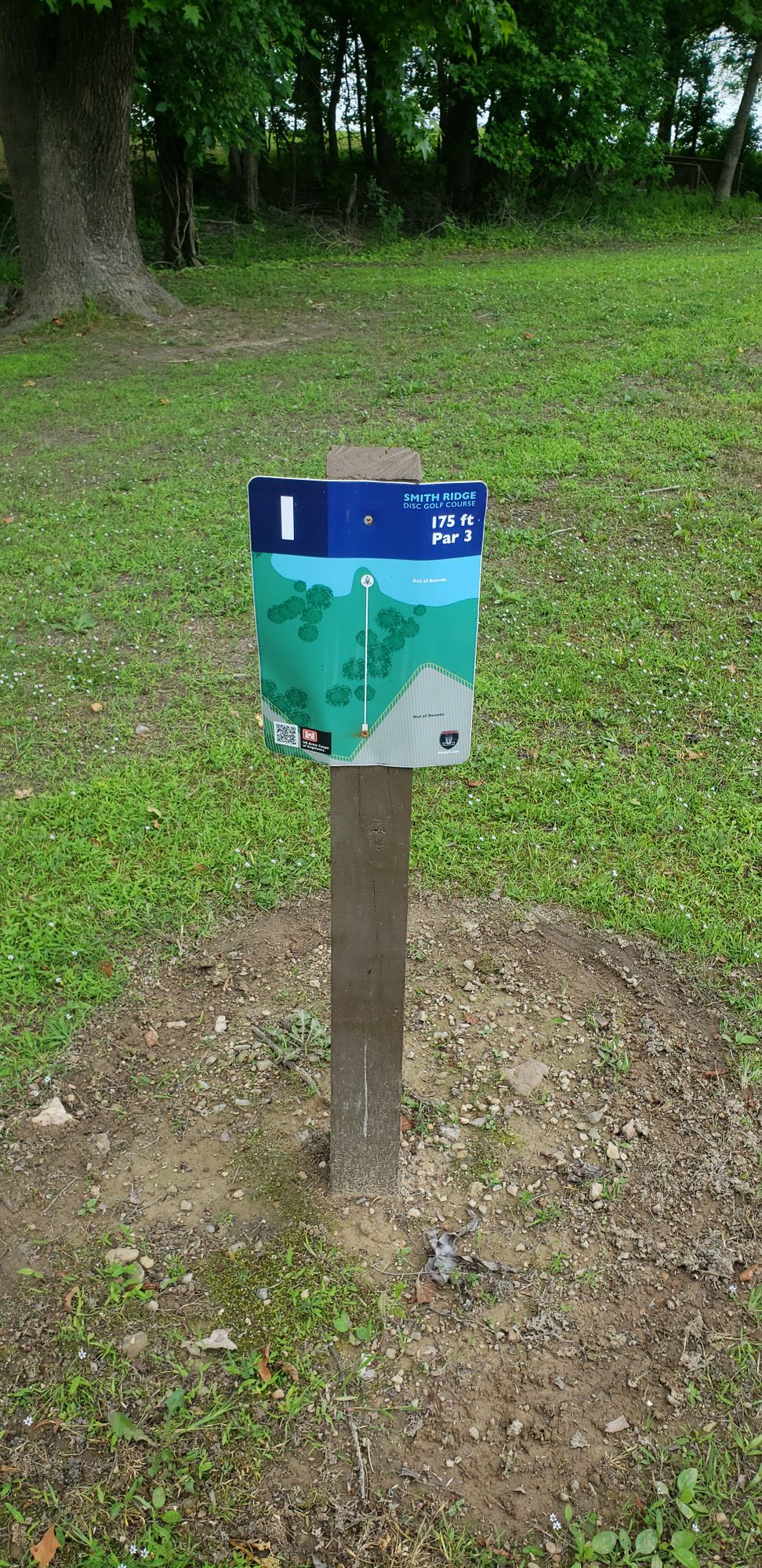 Some of the baskets are visible in the background of the tees