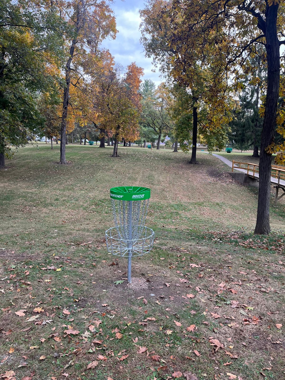 Hole #9 looking back towards tee pad