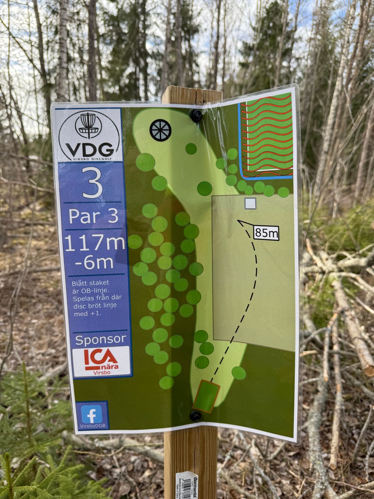 Hål 3 - Par 3 - 117m