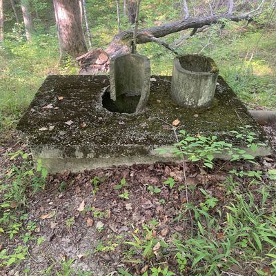 Old outhouse hole 10.