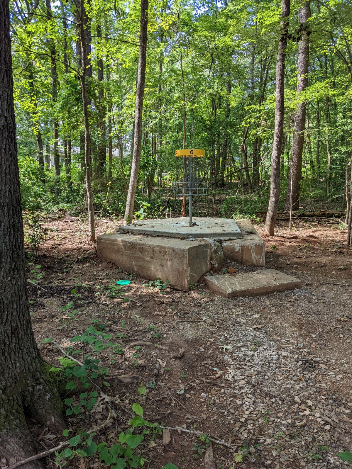 Looking forward at hole 6
