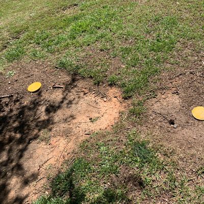 Tees marks with these yellow markers