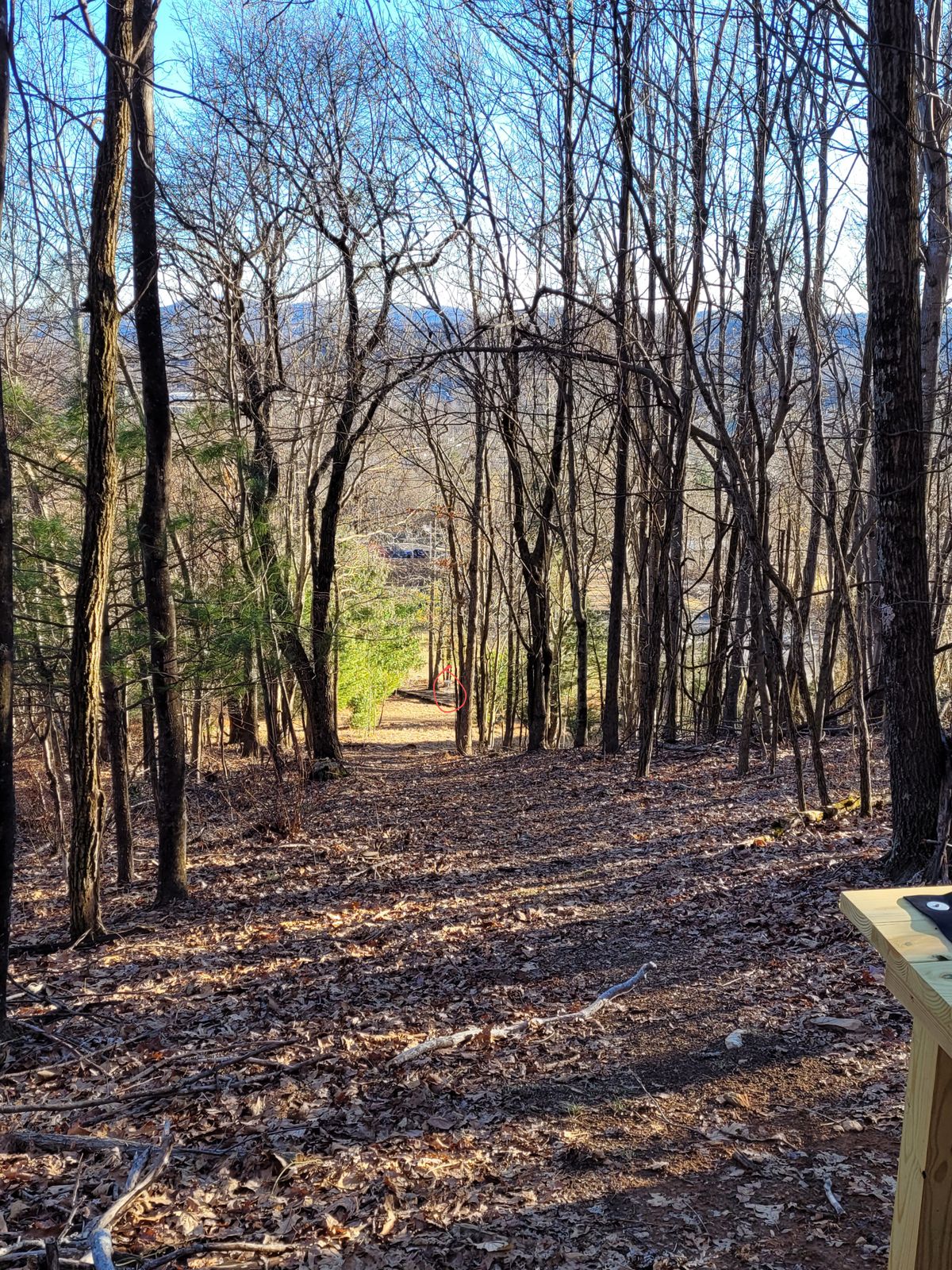 Hole #18 from pad