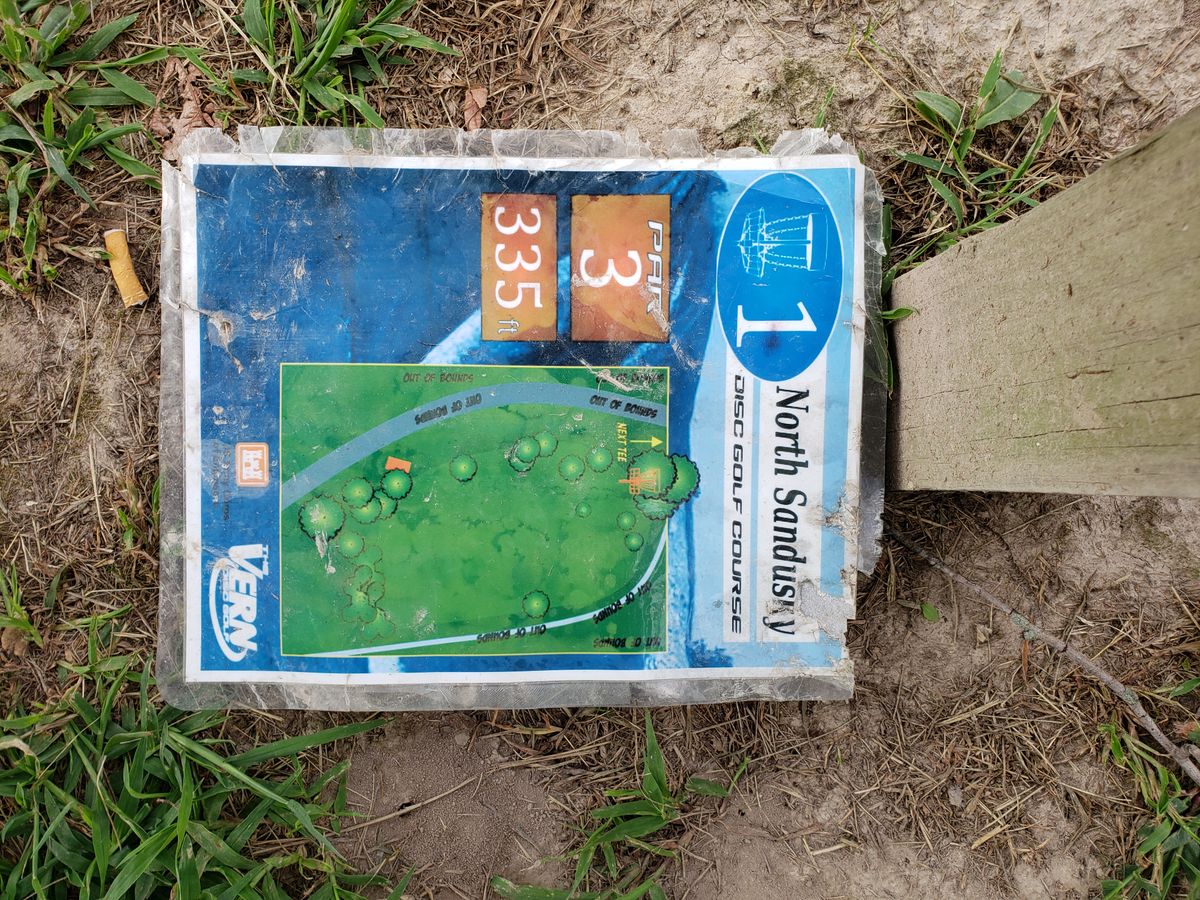 #1 Tee sign on ground!