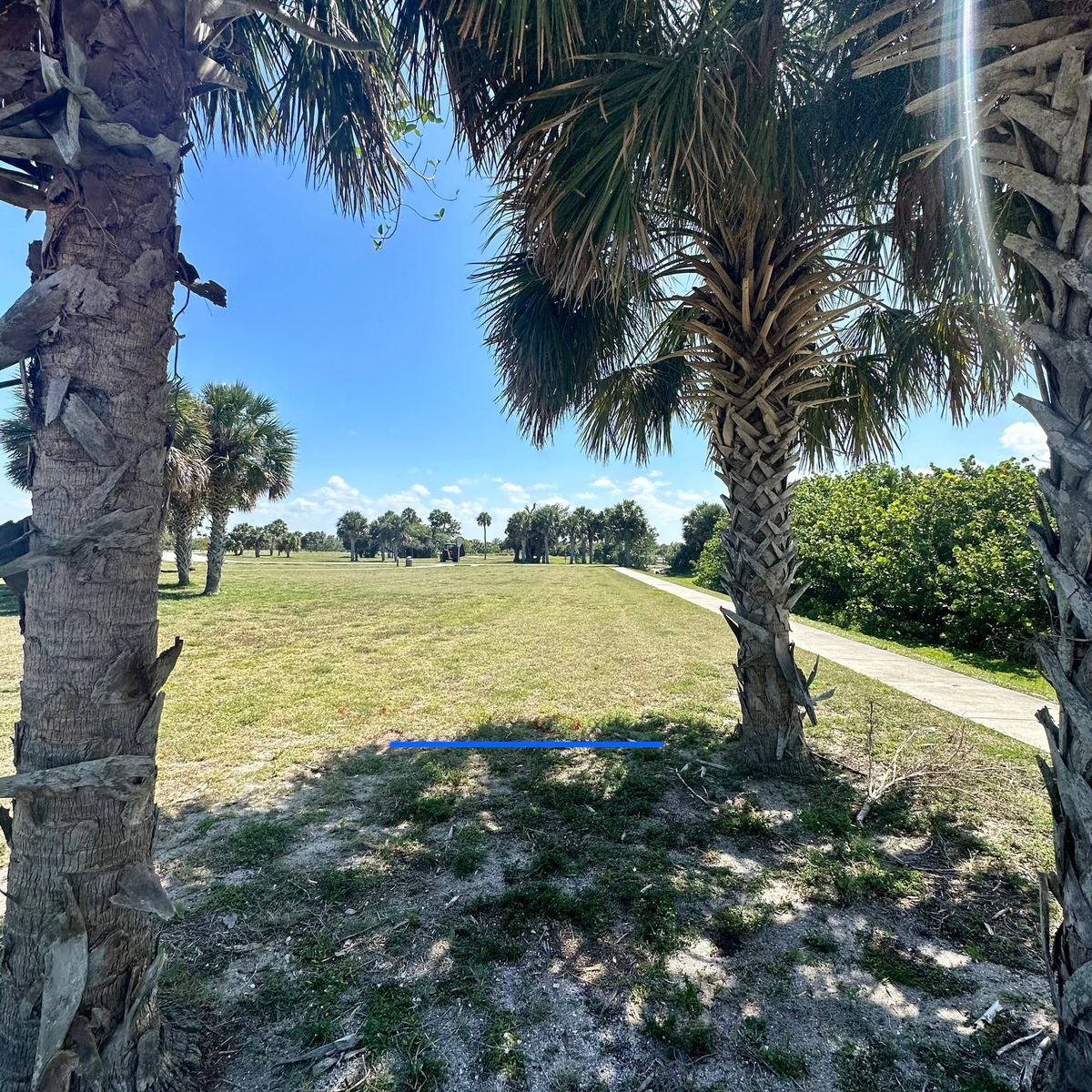 Hole 1 blue