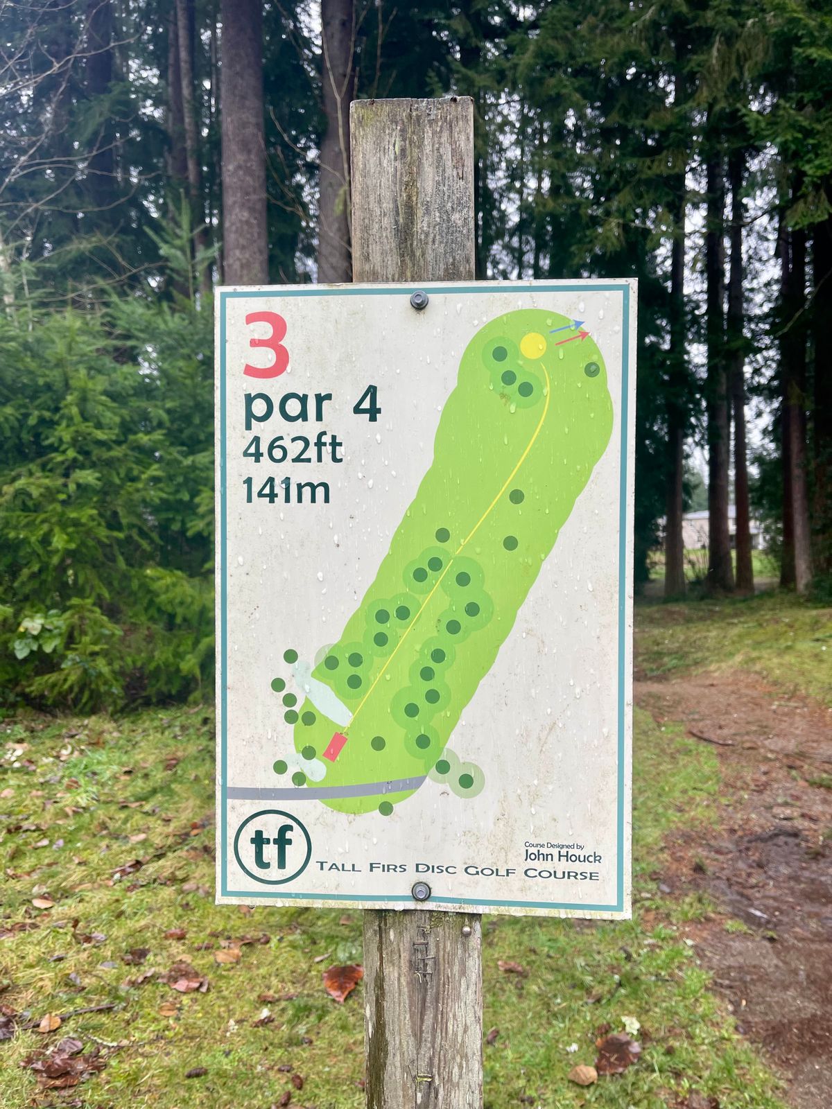 Hole 3 sign