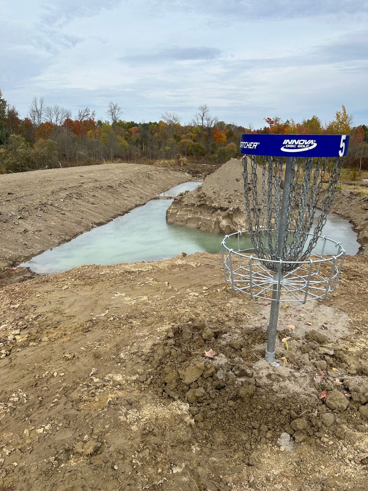 The view of the water shot from the green of the new alternate hole 14