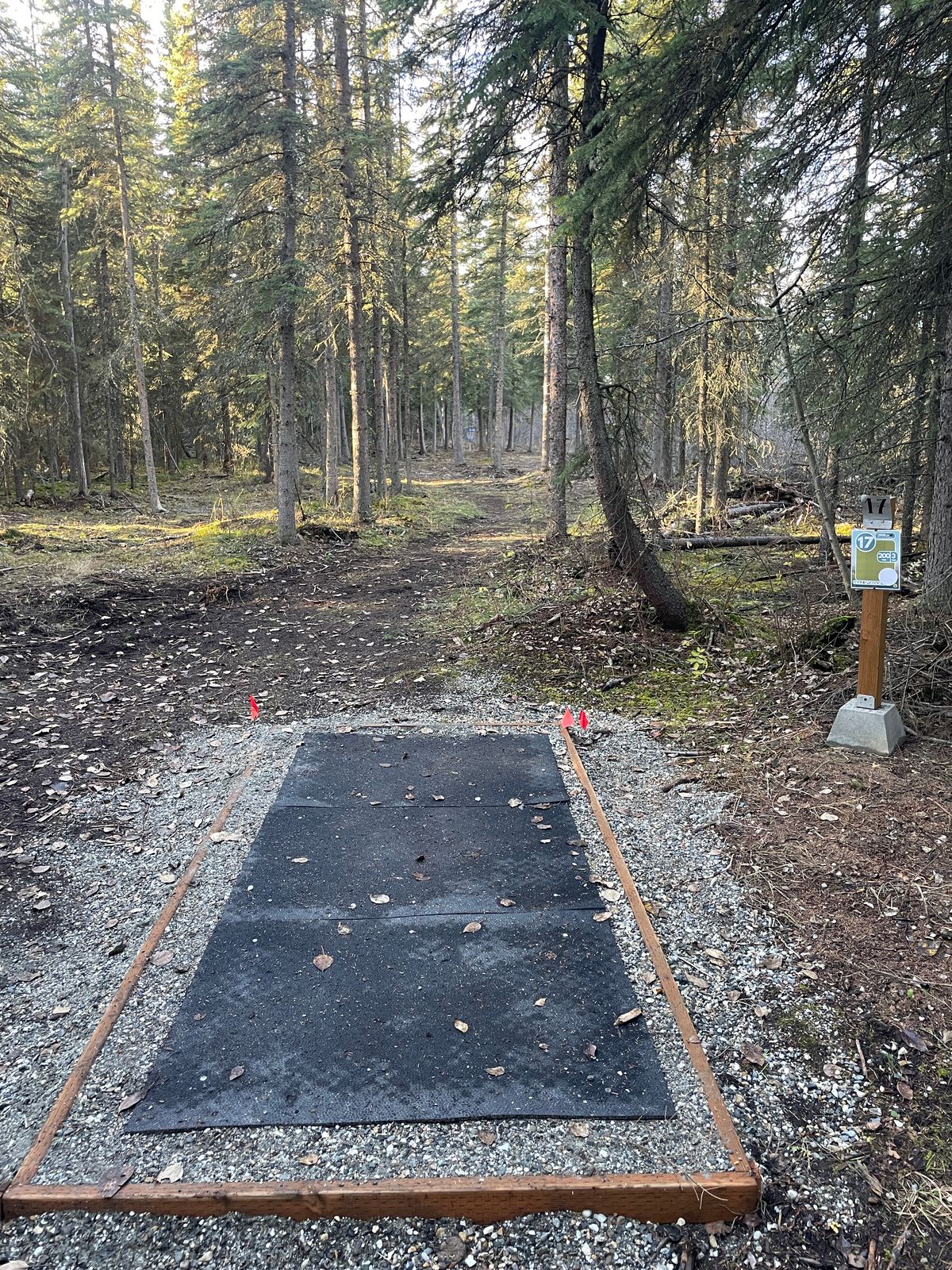 Hole 17 tee pad