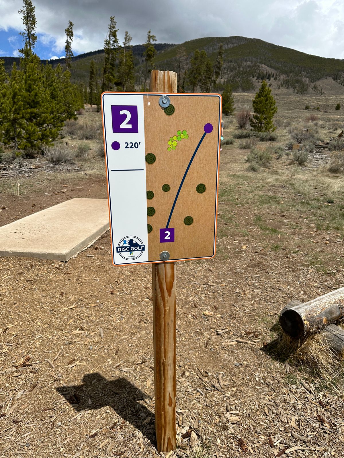 Hole 2 Tee Sign