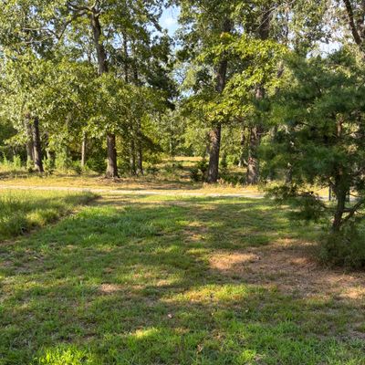 Hole 11 red (long) tee, aimed at blue (short) basket.