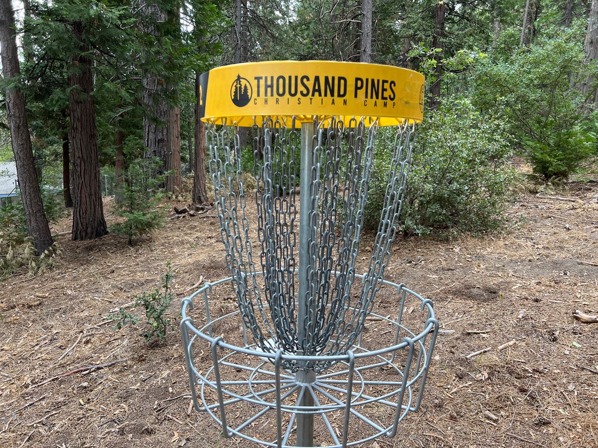 Nice baskets set up throughout the course.