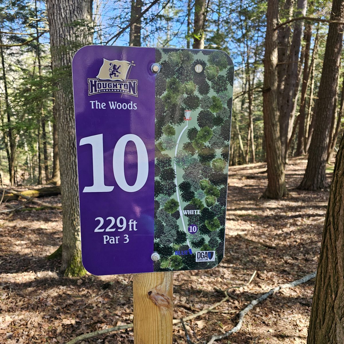 Signage for Hole #10