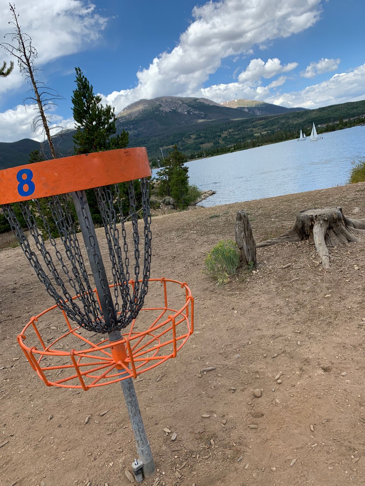 View of hole 8 near the lake.