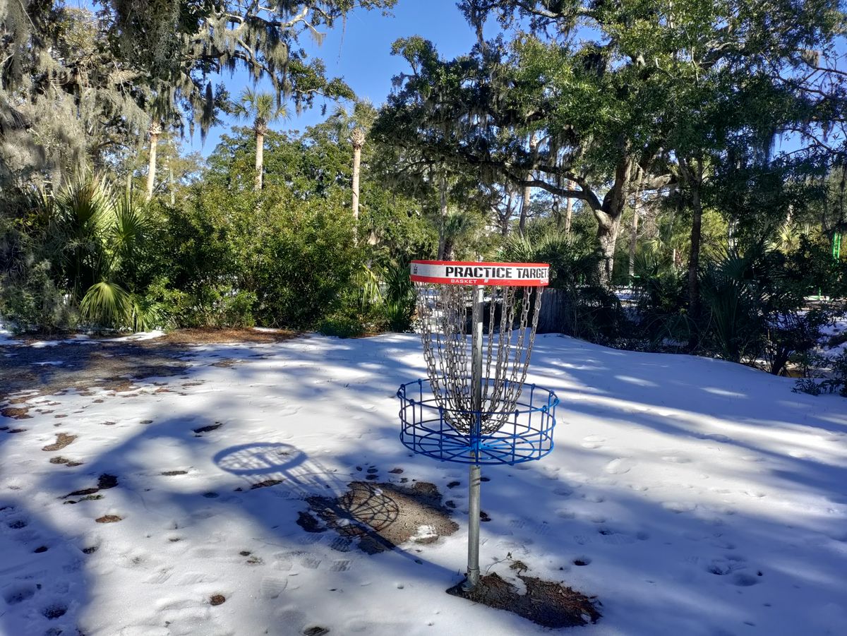 Practice target in snow (Jan '25)
