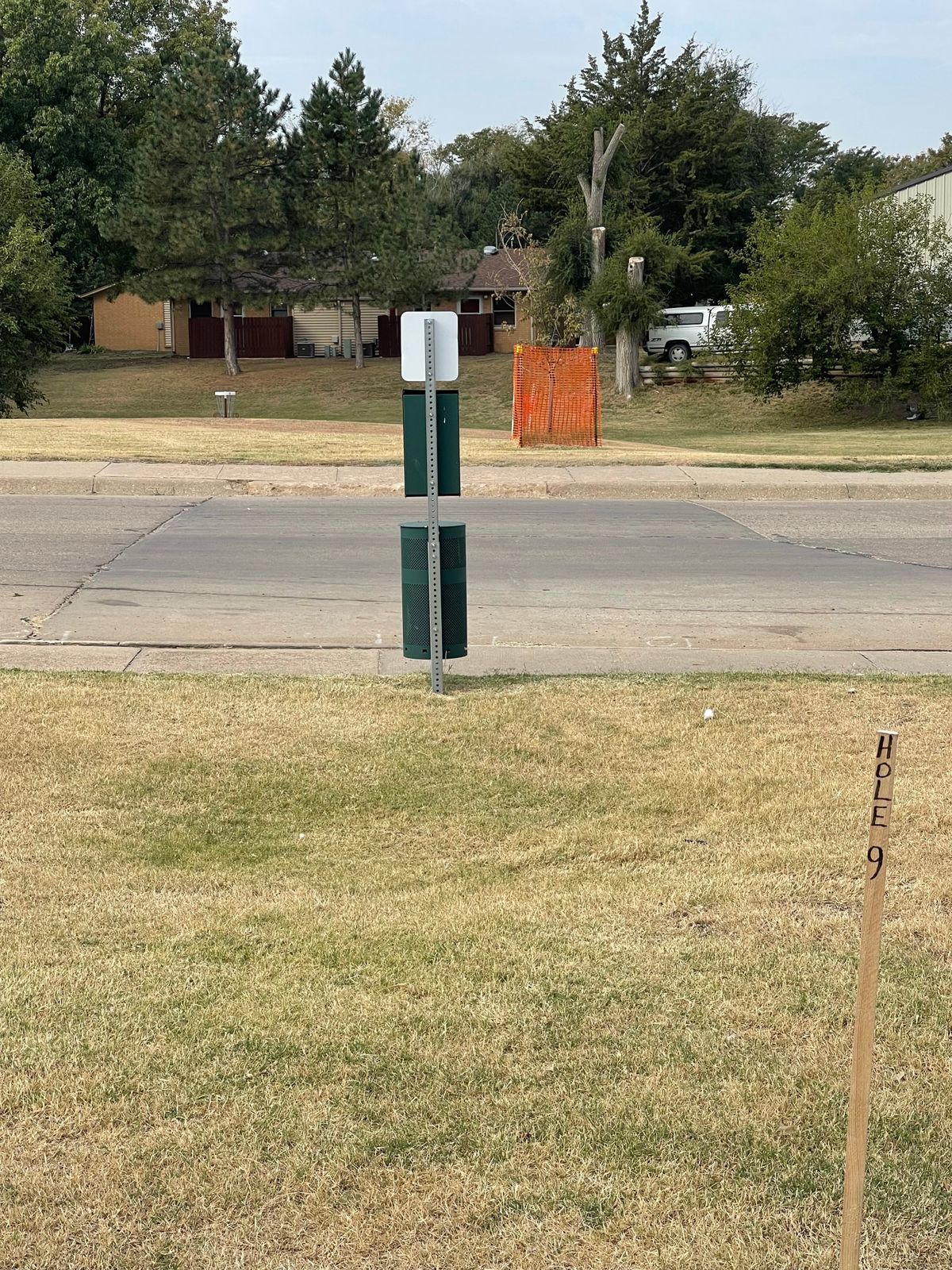 Hole 9, short, sweet, across the street