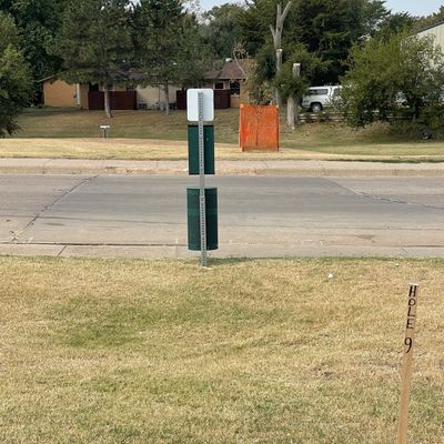 Hole 9, short, sweet, across the street