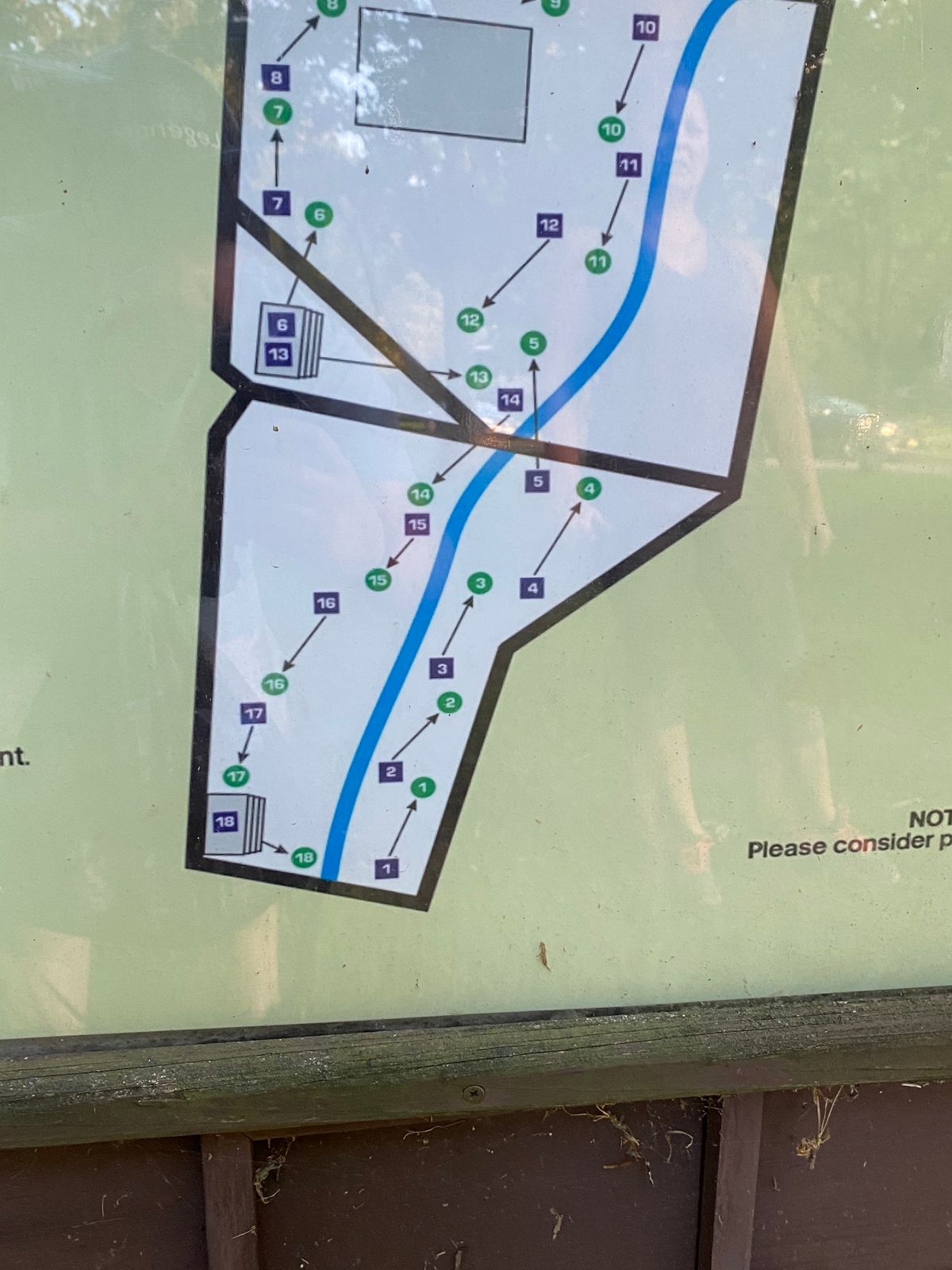 The tees are very hard to find. There’s a course map but it’s also hard to follow.