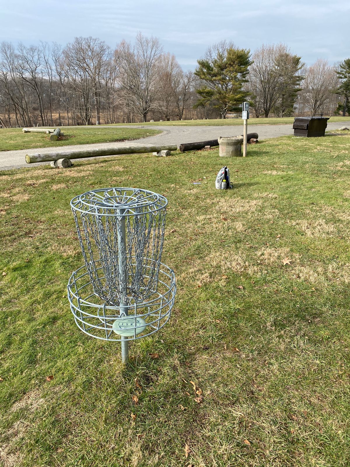 Original #4 basket — consider using as #8 for "18 on 10" layout from old 18th tee.