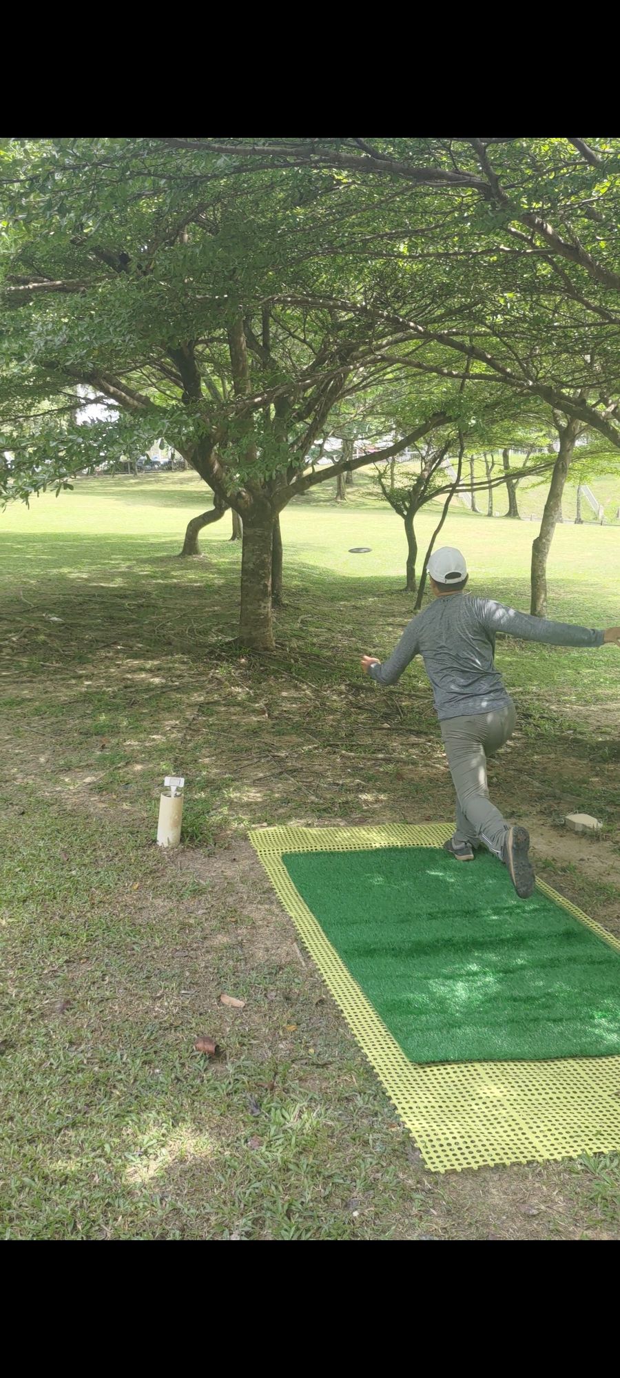 Prototype teepad on hole 17. Unlikely to be there unless it is adopted and supported by the community of players.