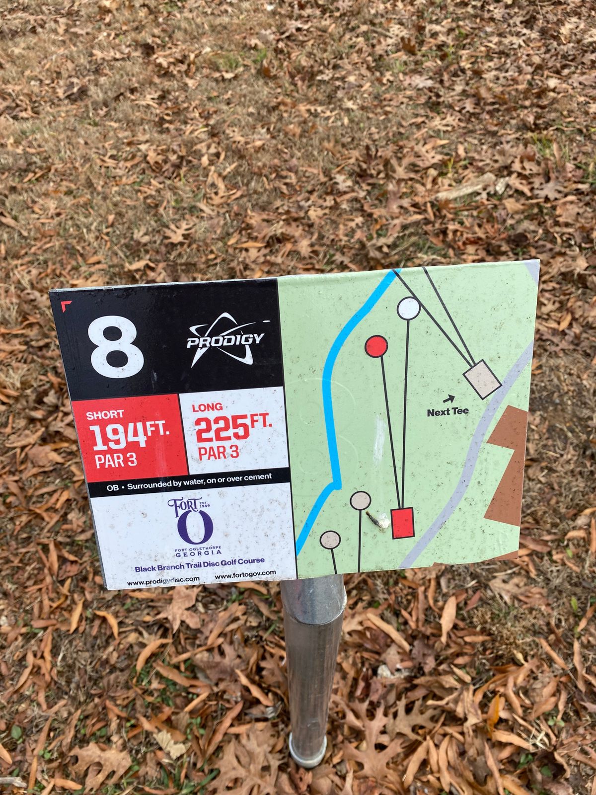 Hole 8 Sign