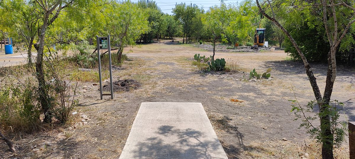 Hole 13 tee pad.