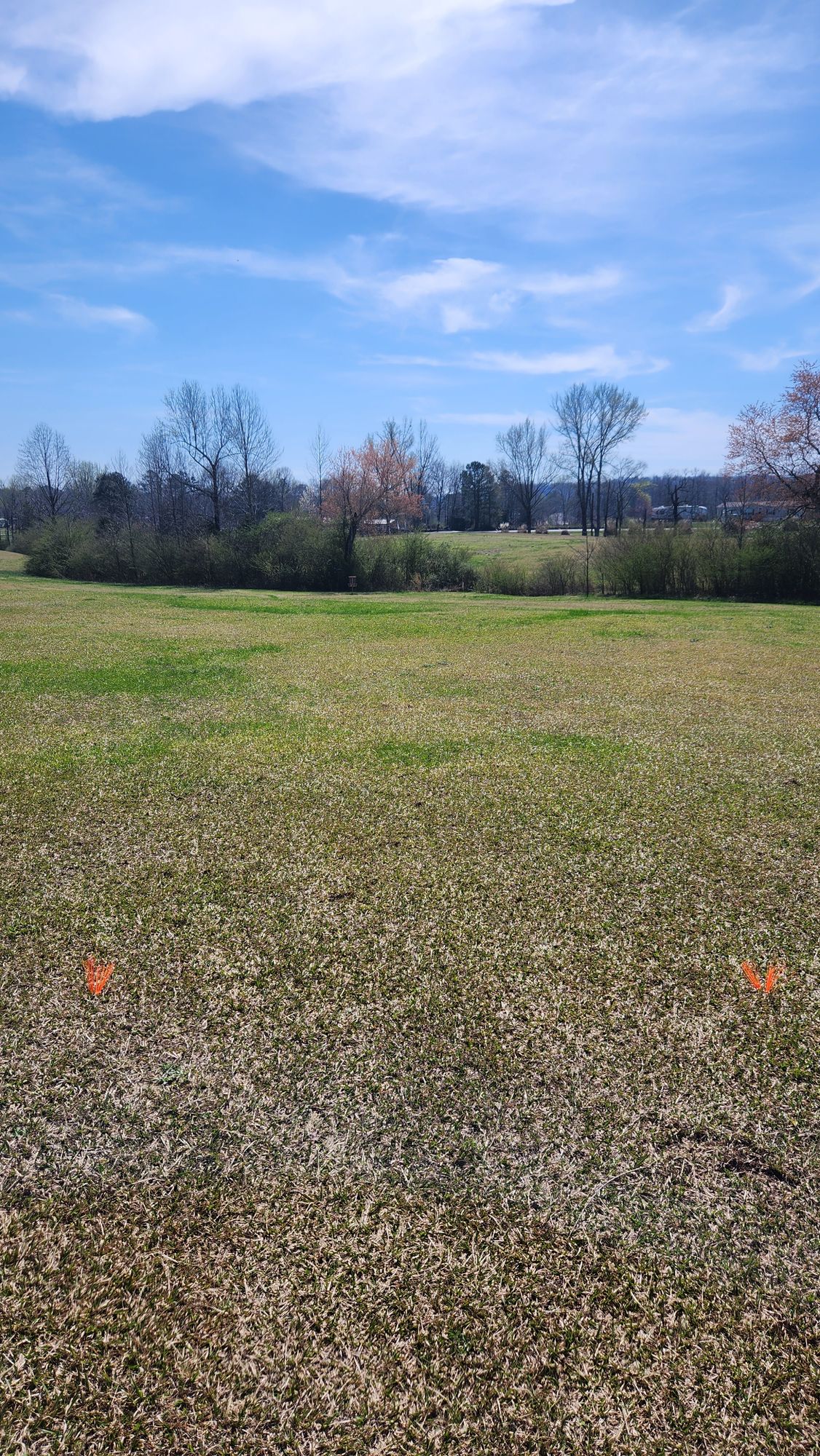 Hole 9. Hole 1 and 9 play to same basket.