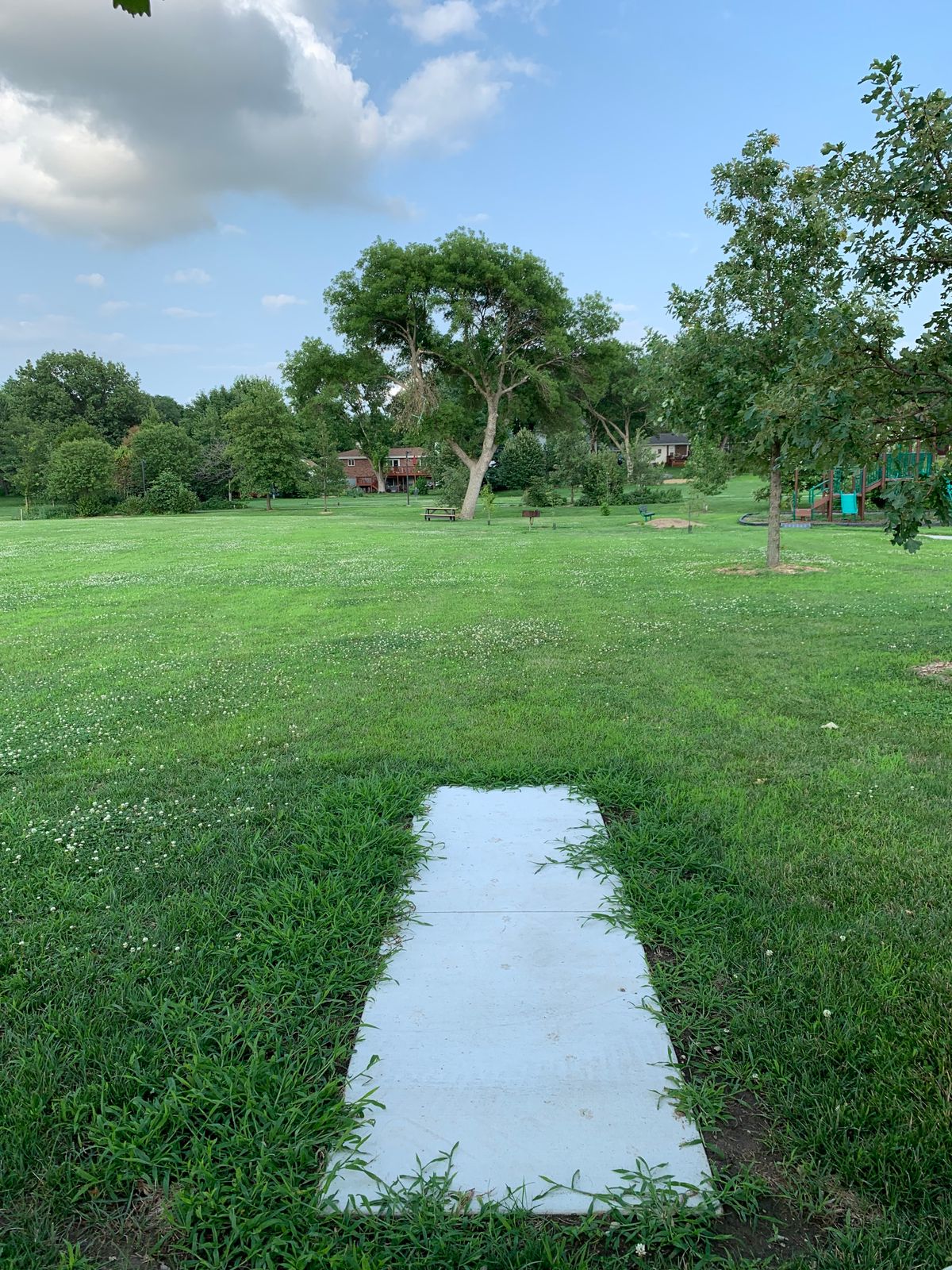 Hole 1 pad