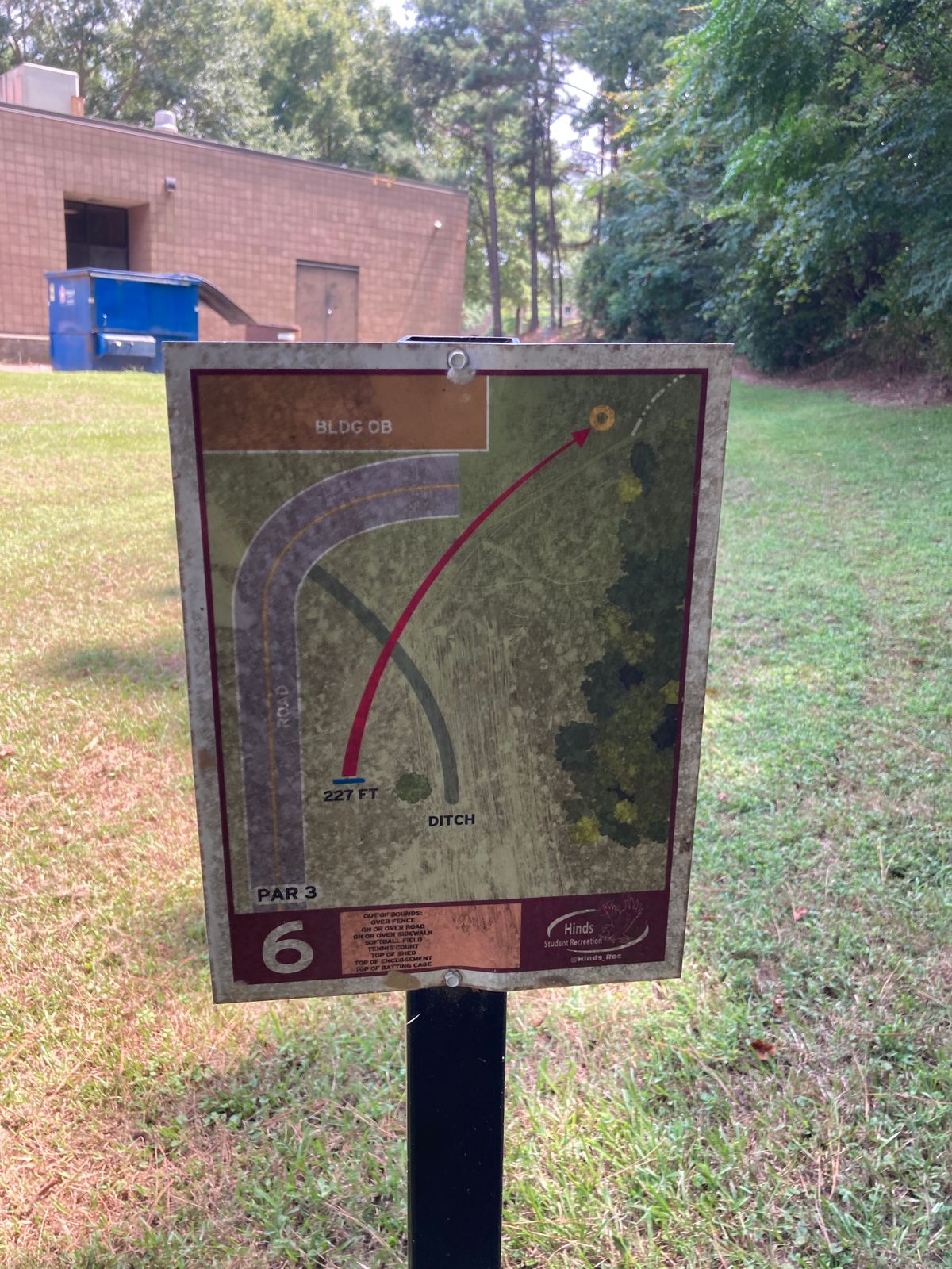 Hole 6 Sign