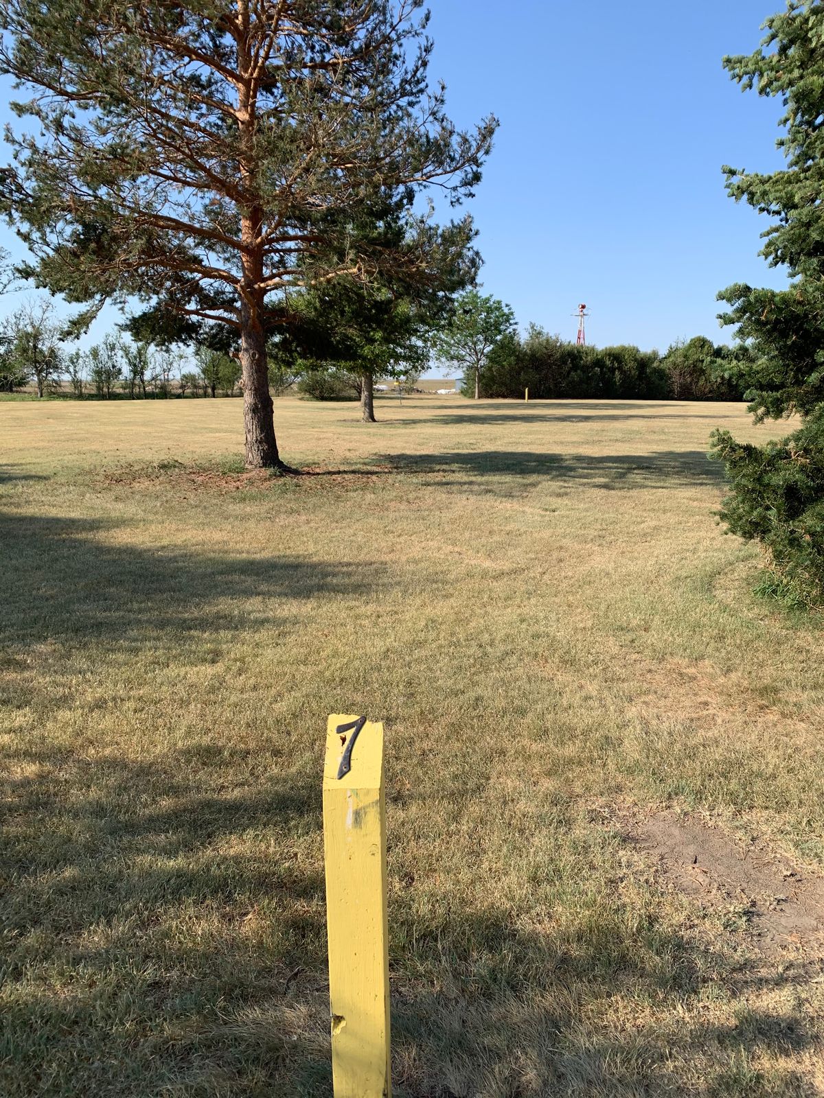 Hole 7 tee area