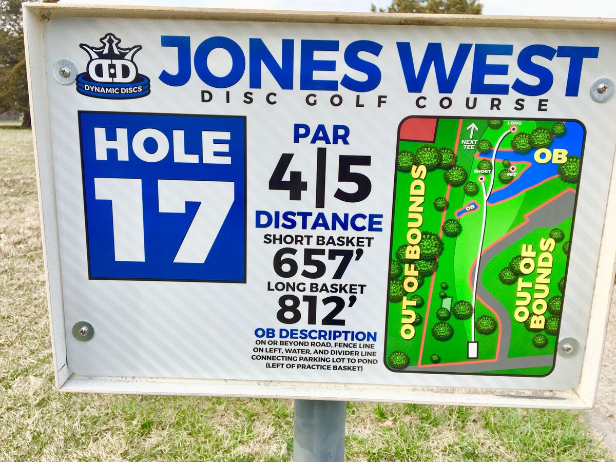 Hole 17 Tee Sign