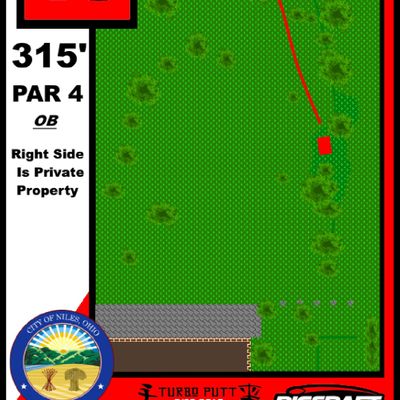Hole 15 Red Tee Sign